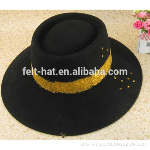 2017 fall/winter collection 100% Australian wool felt porkpie crown hat